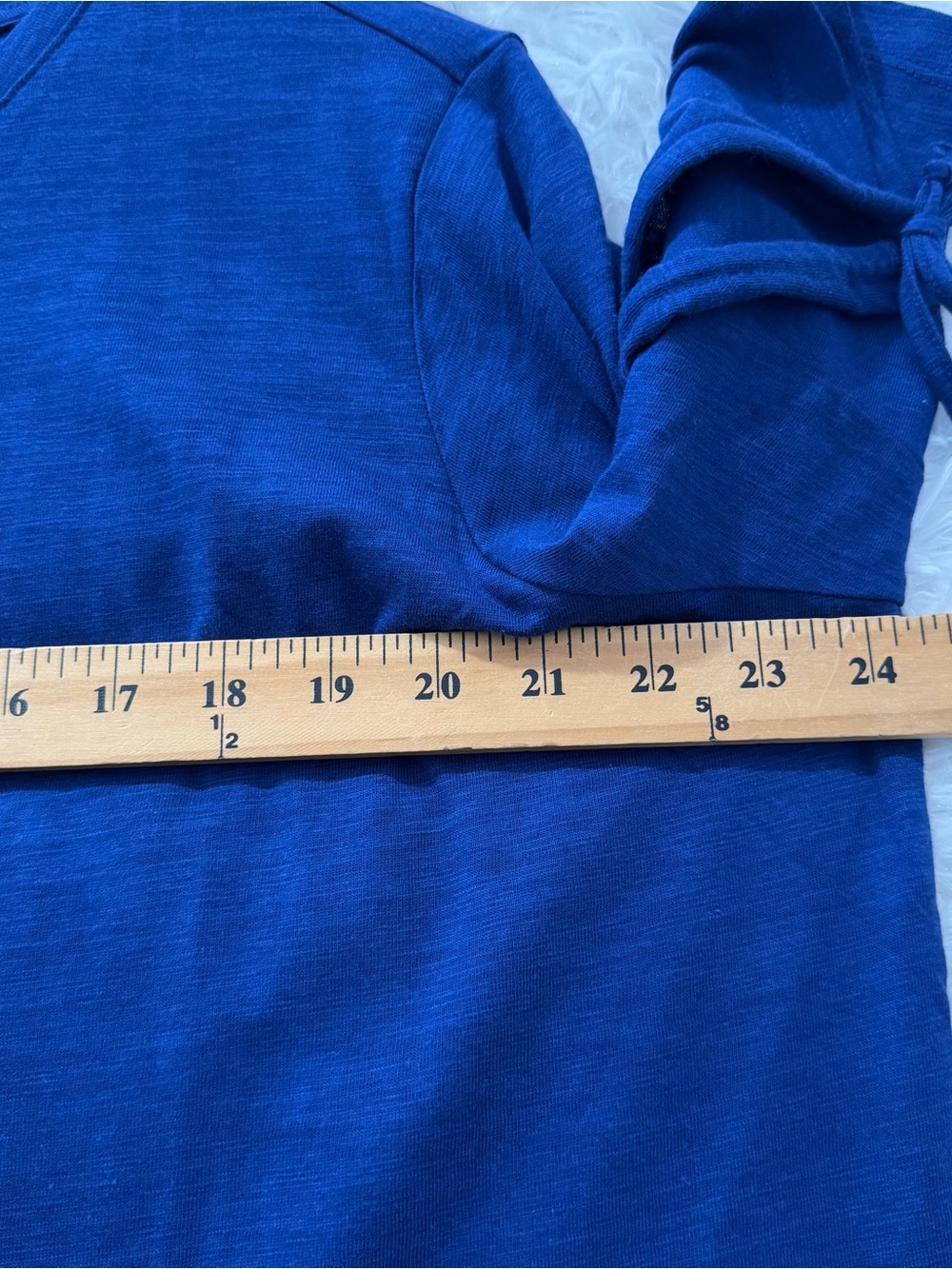 Quacker Factory Womens Embroidered Life’s Better In Flip Flops Top Size 1X Blue - Picture 6 of 9